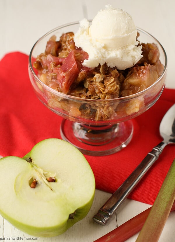 Rhubarb Apple Crisp