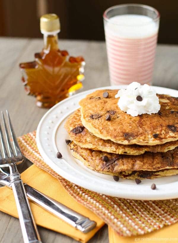 oatmeal chocolate chip pancakes