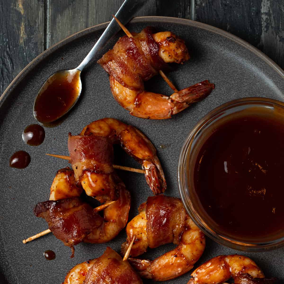 Bacon wrapped shrimp
