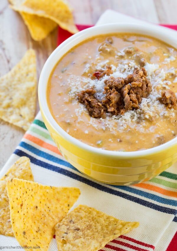 chipotle chorizo queso dip