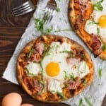 ham and egg pizza featured image.