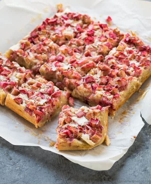 Rhubarb bars