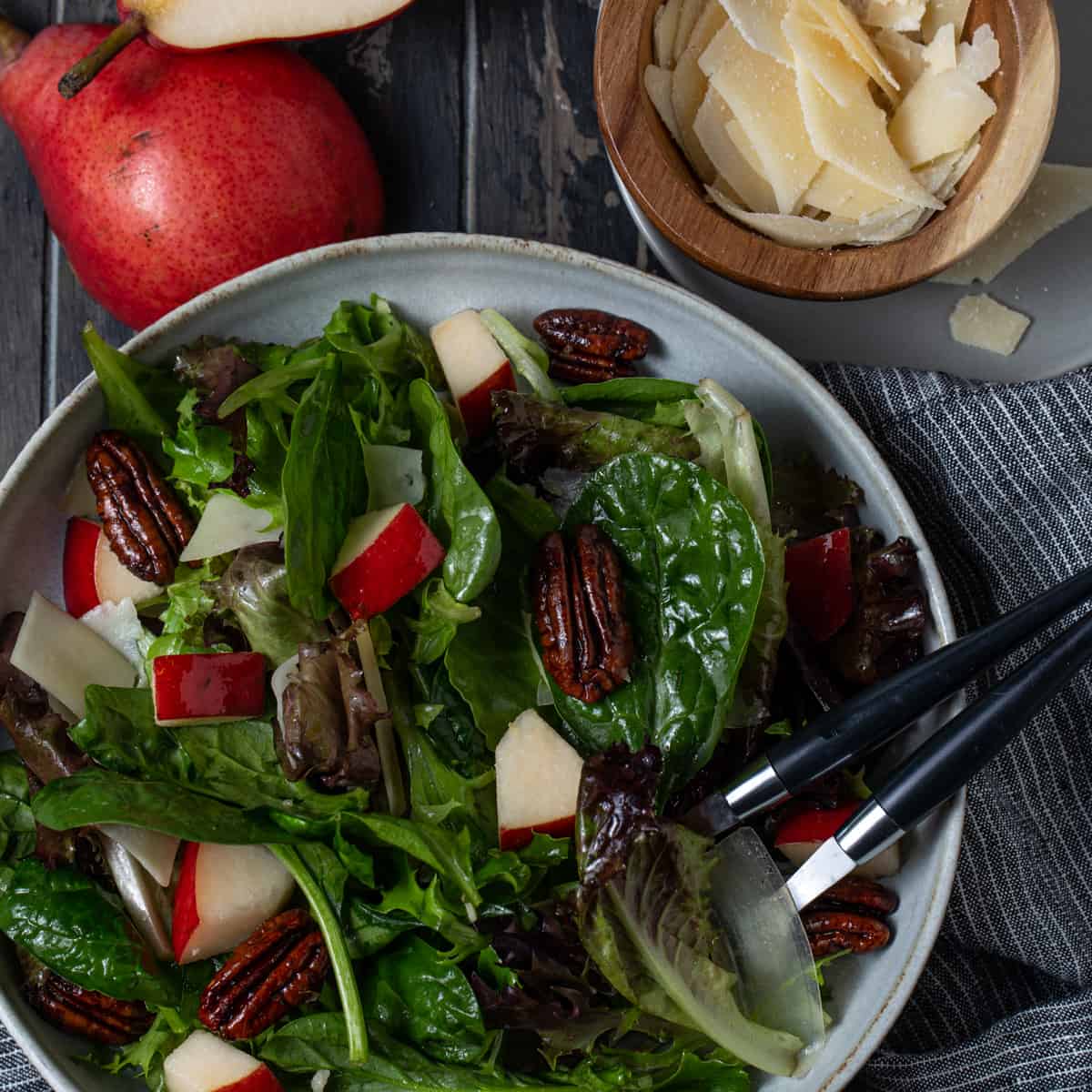 green salad with maple syrup dressing Maple Syrup Dressing