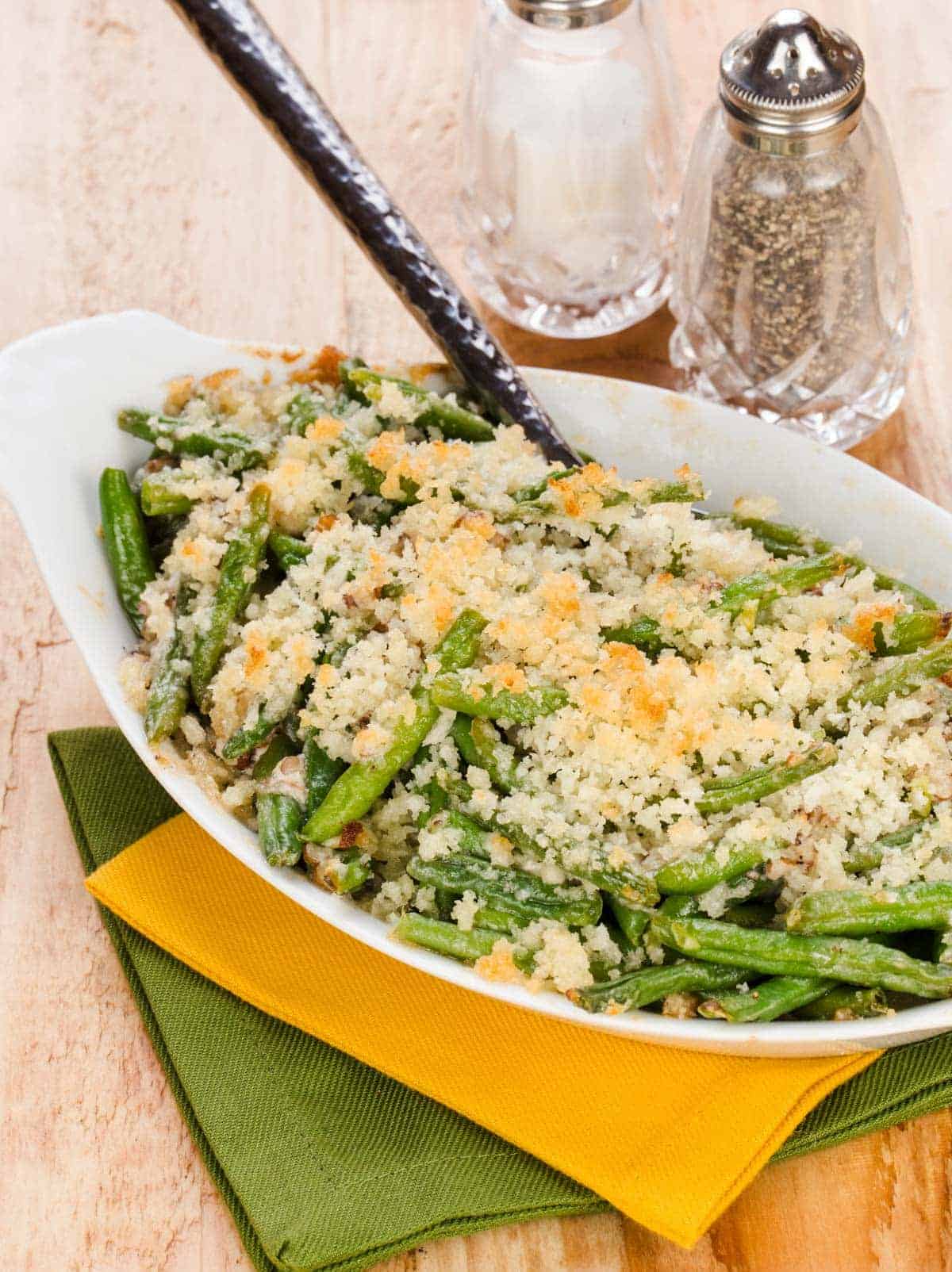 green bean casserole with cheese