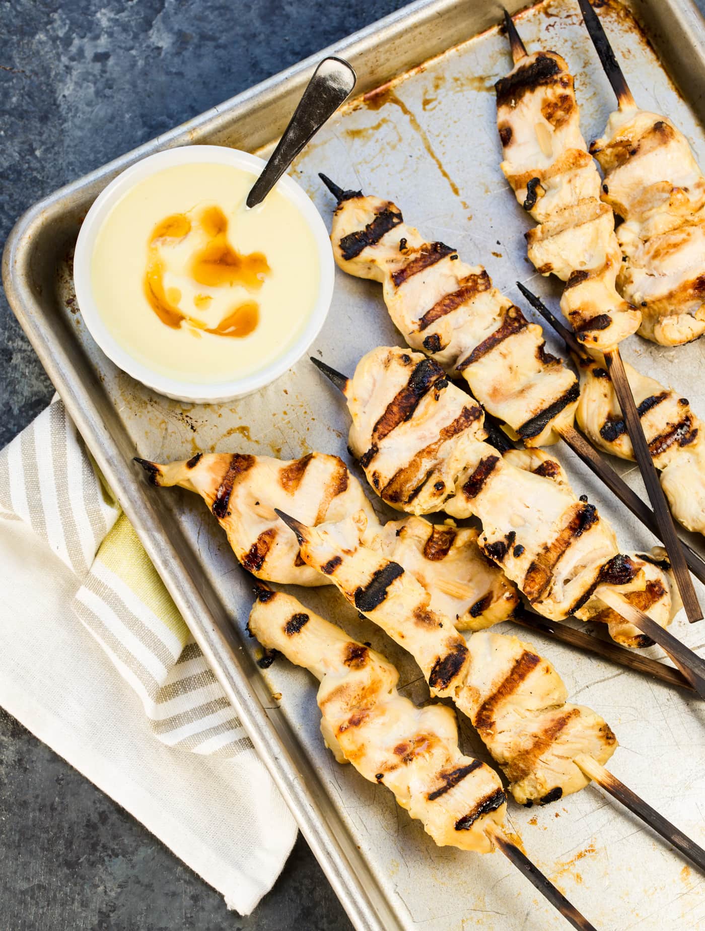 Grilled Honey Mustard Chicken Skewers • Salt & Lavender