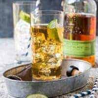 It's easy to serve these Ginger Whiskey Cocktails to a group! Perfect Party Cocktail!