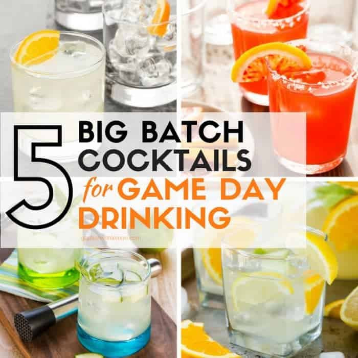 Quench your thirst with a pitcher of these 5 Big Batch Cocktails for Game Day Drinking!