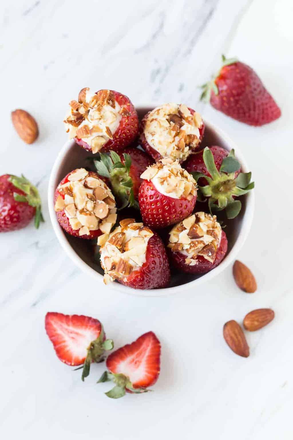 Spring desserts don’t get much easier than these 5-ingredient Cheesecake Stuffed Strawberries.