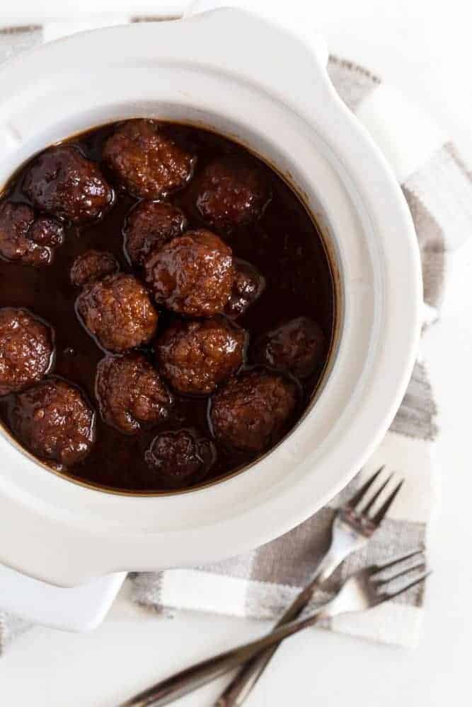 cherry chipotle barbecue meatballs