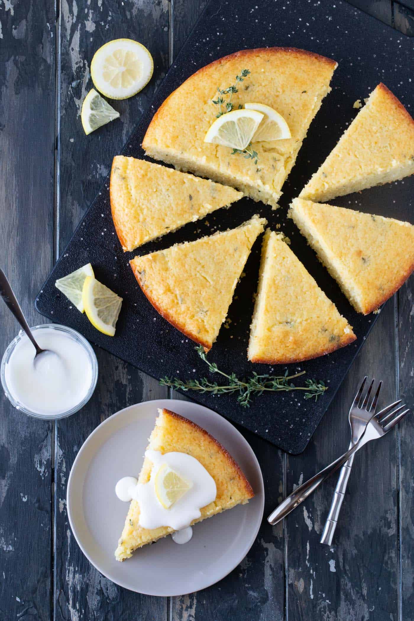 lemon thyme breakfast cake