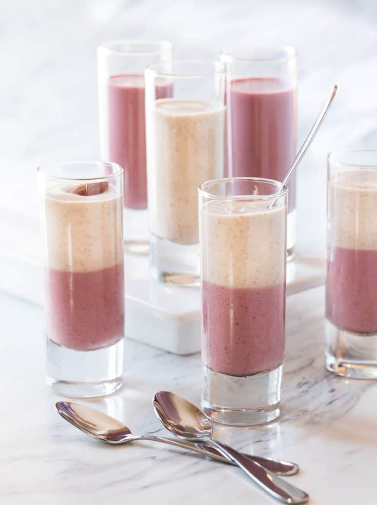 Cherry Almond Smoothie Shooters