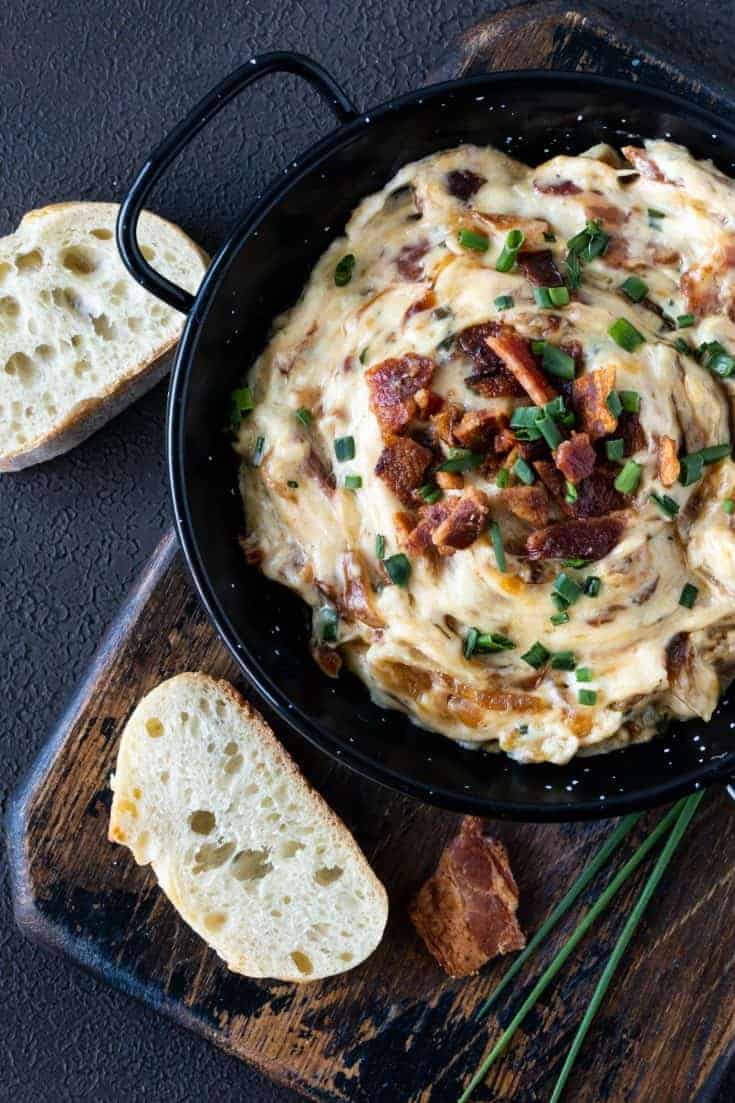 Warm Gruyere, Bacon and Caramelized Onion Dip