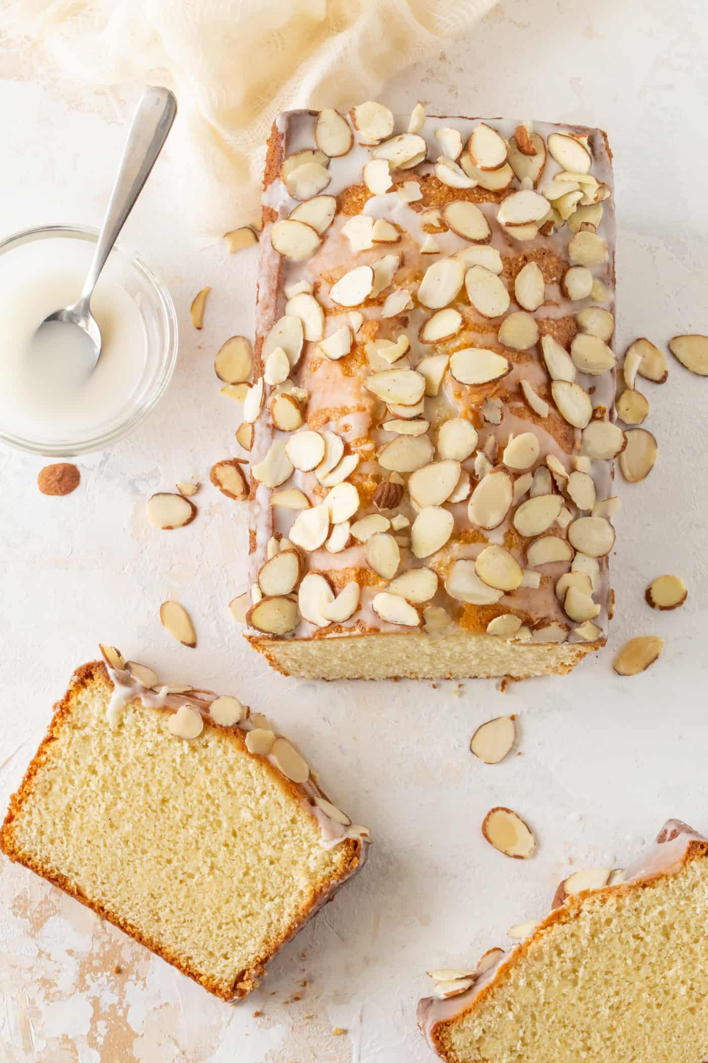 Almond Pound Cake Garnish with Lemon
