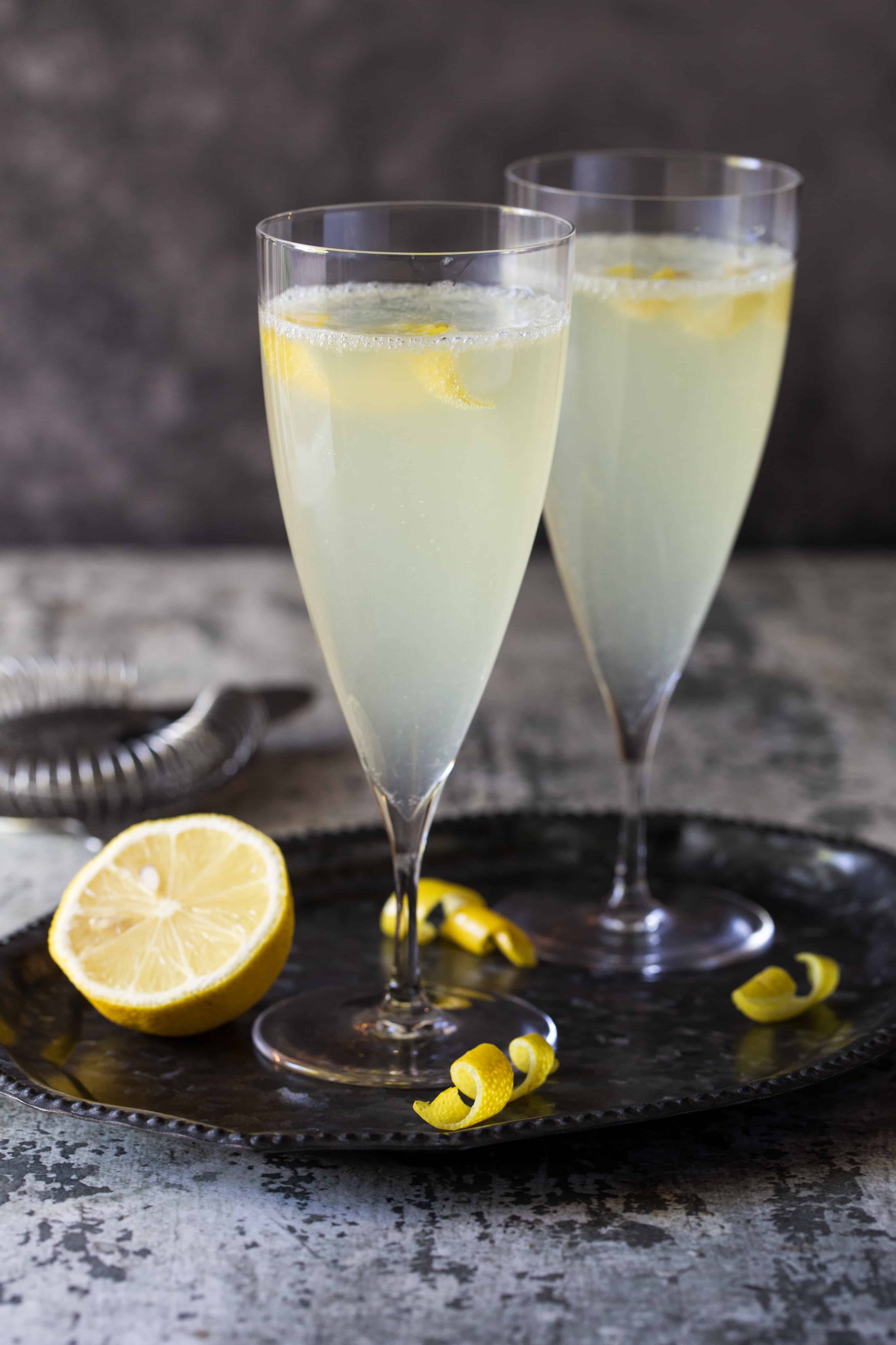 Elderflower French 75 Cocktail Recipe Easy Brunch Cocktail For A Group,Bird Wings Clipart