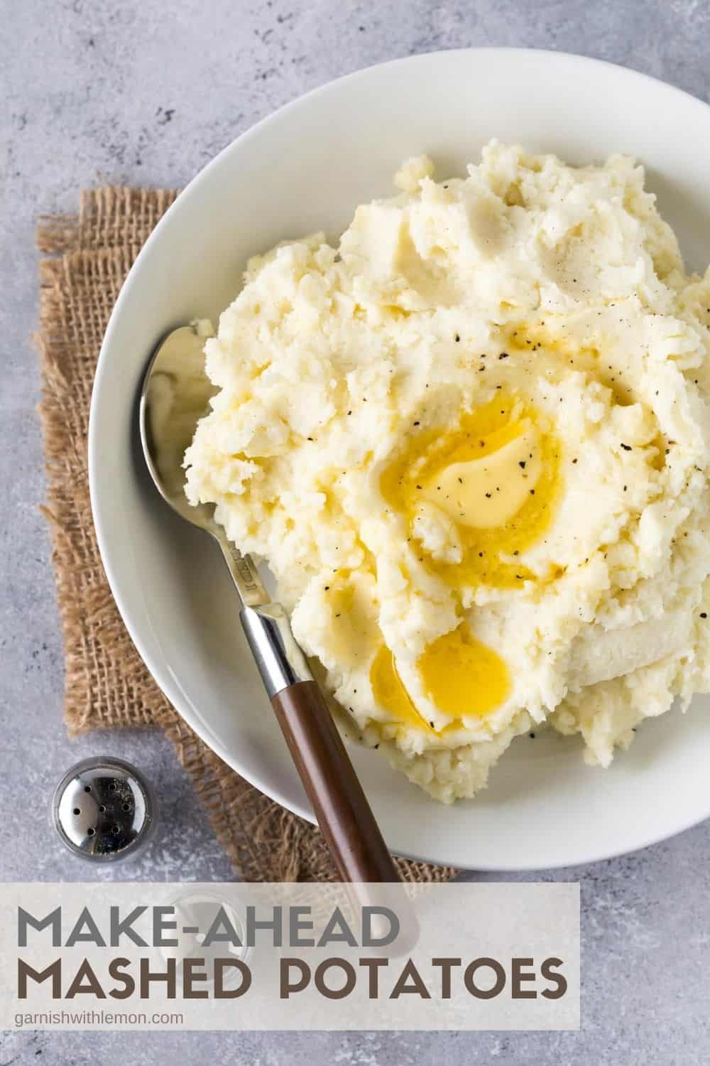 The BEST Make-Ahead Mashed Potatoes - Garnish with Lemon