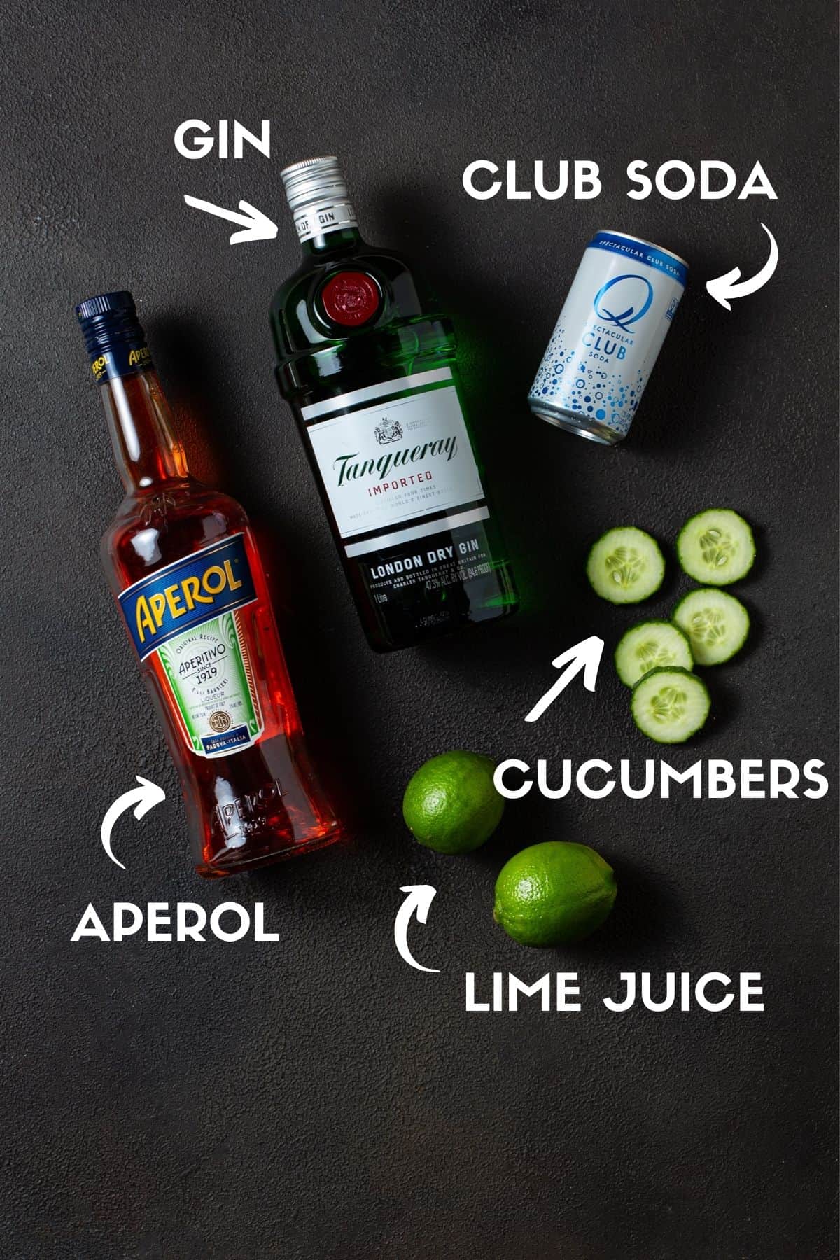 ingredients needed to make aperol gin cocktails