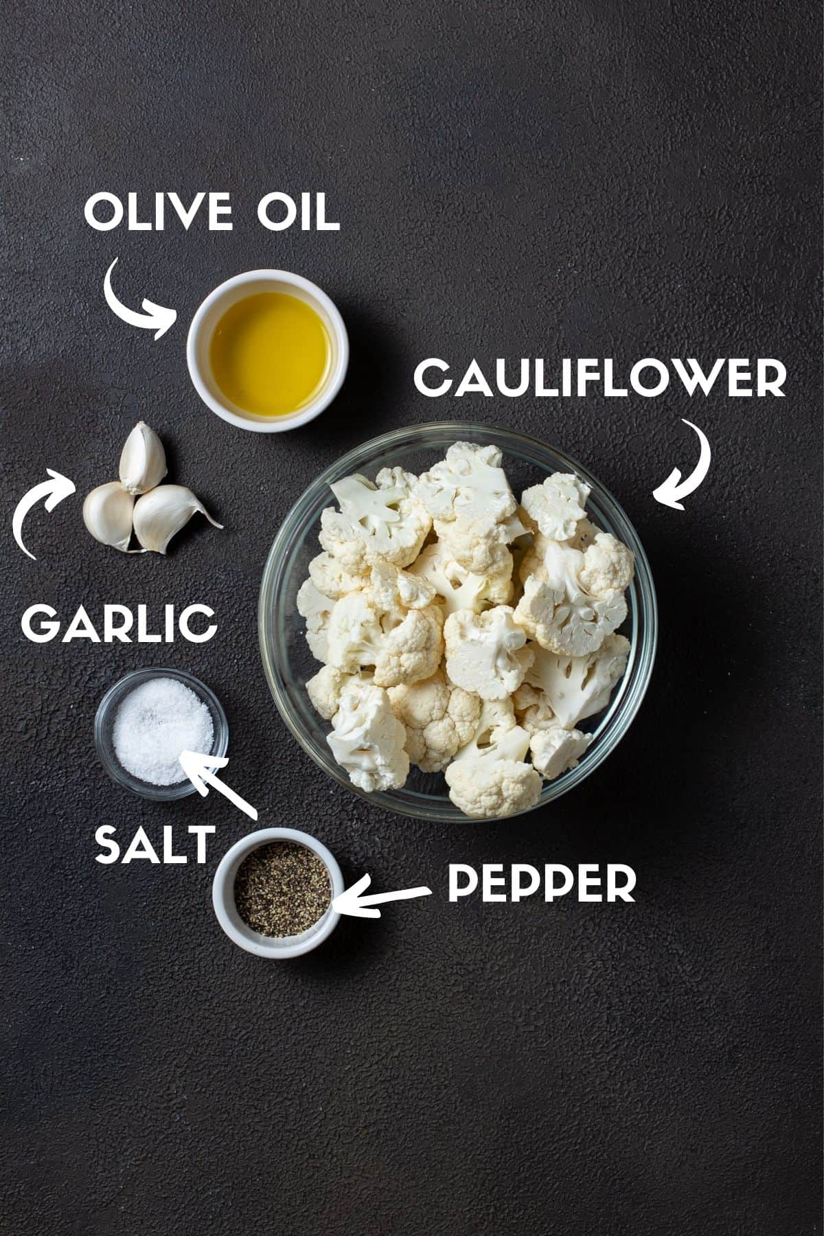 Easy Oven Roasted Cauliflower (only 4 ingredients!) Garnish with Lemon
