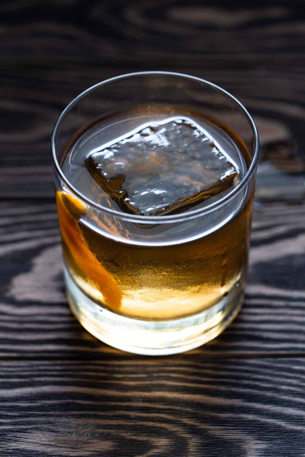 Tequila Old Fashioned - Garnish with Lemon Tequila Old Fashioned - Garnish with Lemon