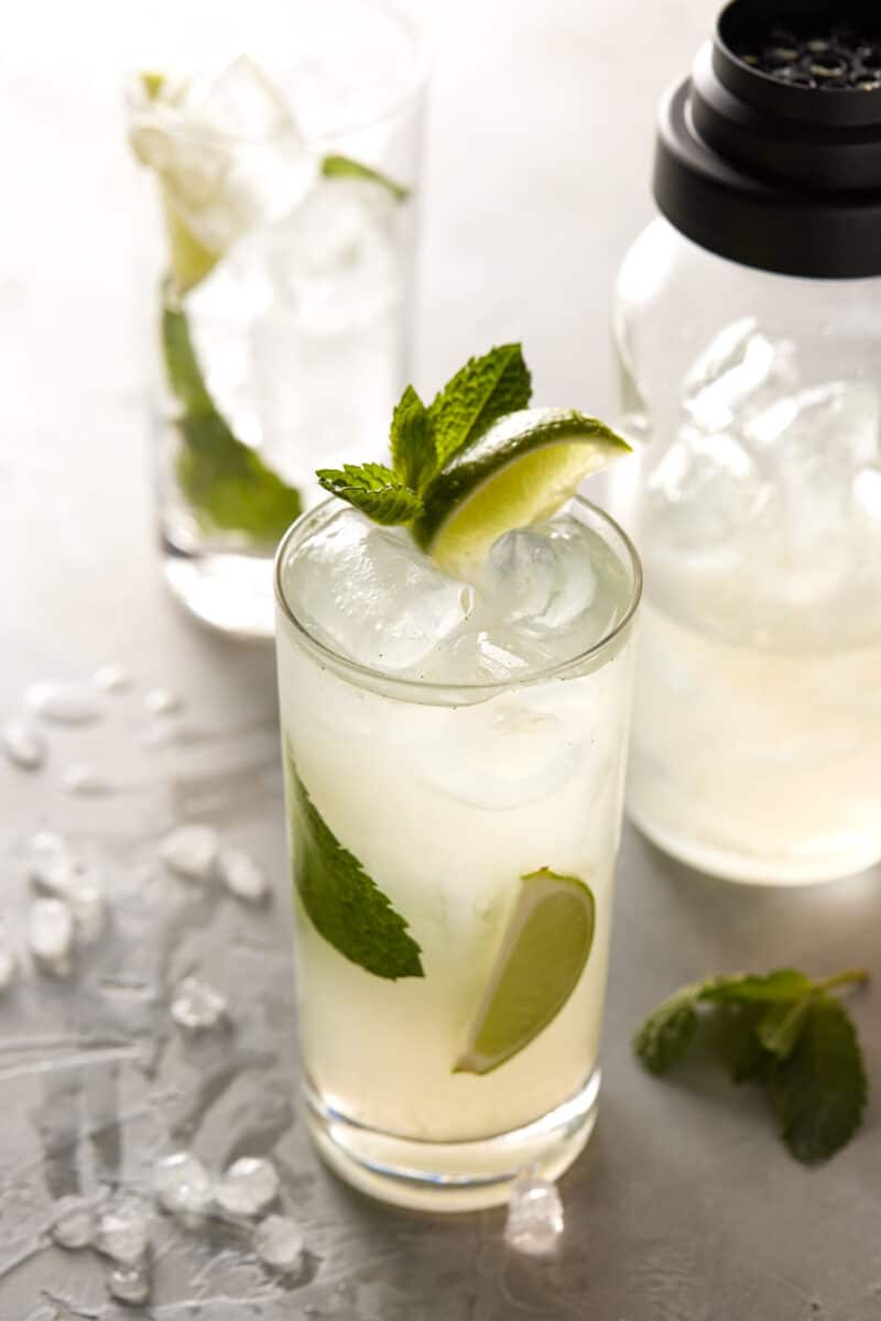 Tequila Mojito (No Muddling required!) Garnish with Lemon