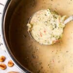 broccoli cheddar soup in an instant pot.
