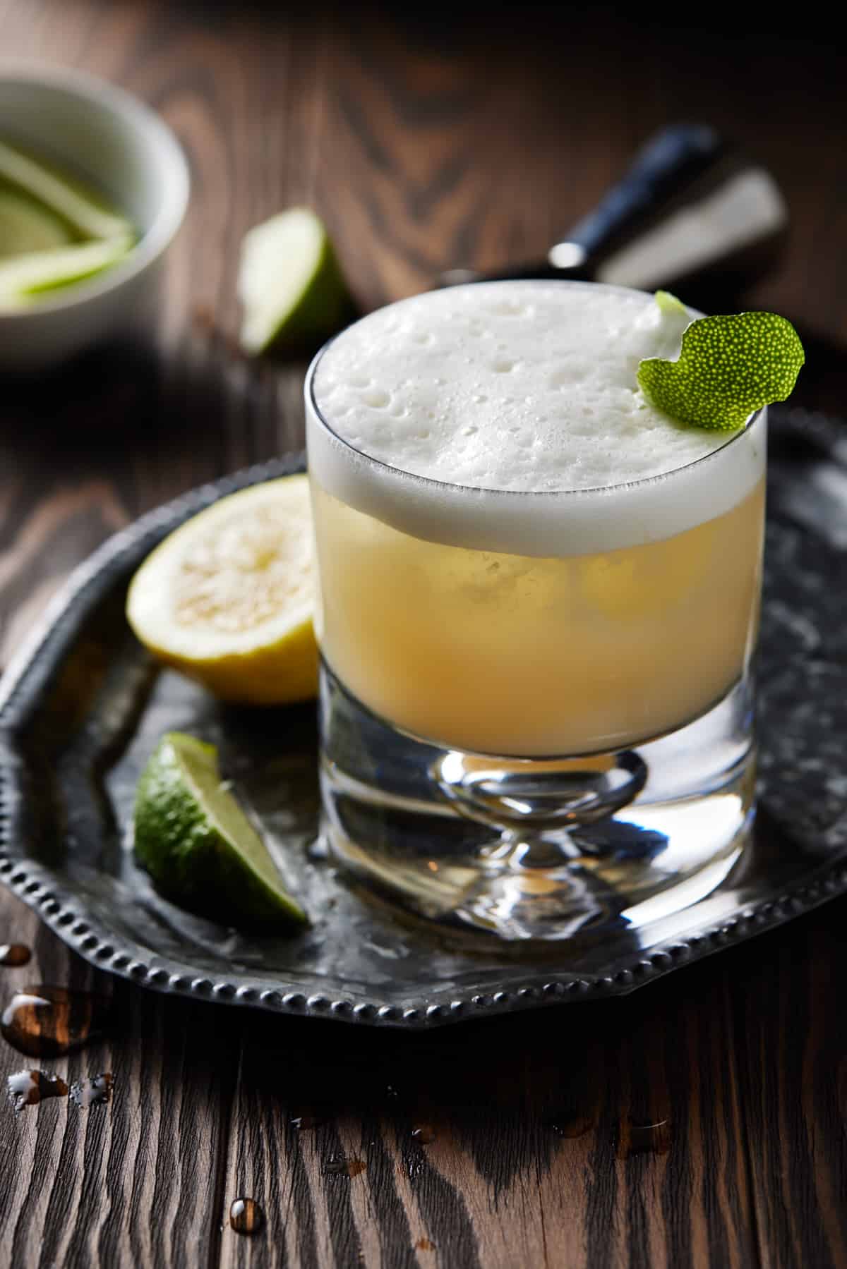 Tequila Sour - Garnish with Lemon