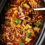 slow cooker chicken taco soup.