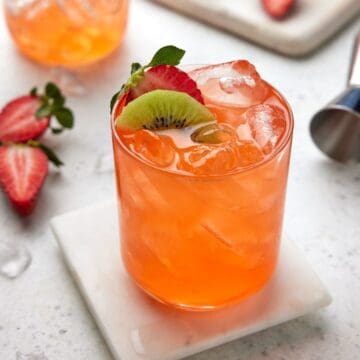 Classic Strawberry daiquiri with infused rum.