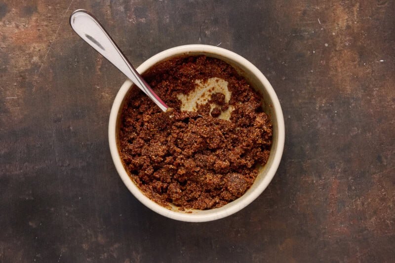 spice rub in a bowl.