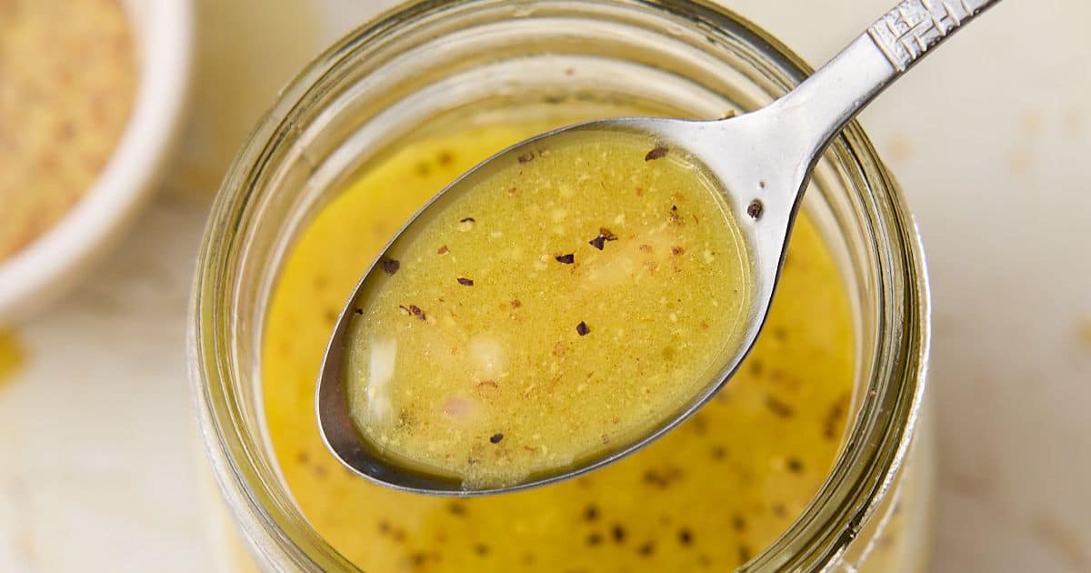 Dijon Vinaigrette - Garnish with Lemon Dijon Vinaigrette - Garnish with Lemon