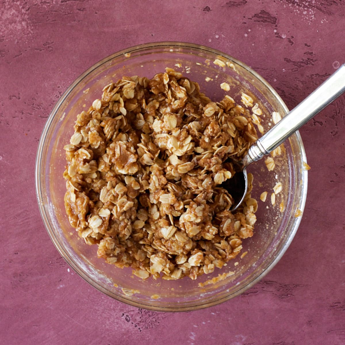 Streusel stirred together.